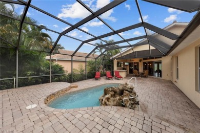 Step inside to this Rarely available Toll Brothers St. Lawrence on Estero Country Club in Florida - for sale on GolfHomes.com, golf home, golf lot