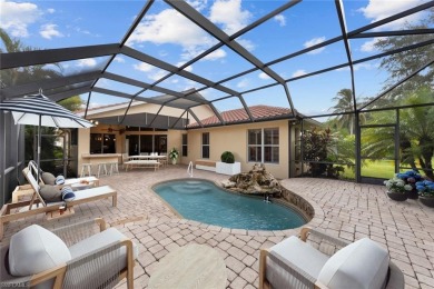 Step inside to this Rarely available Toll Brothers St. Lawrence on Estero Country Club in Florida - for sale on GolfHomes.com, golf home, golf lot