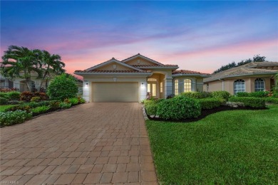 Step inside to this Rarely available Toll Brothers St. Lawrence on Estero Country Club in Florida - for sale on GolfHomes.com, golf home, golf lot