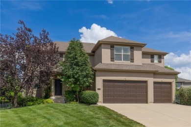 This 2-story home in Chapel Hill sits on a large cul-de-sac lot on Heritage Park Golf Course in Kansas - for sale on GolfHomes.com, golf home, golf lot