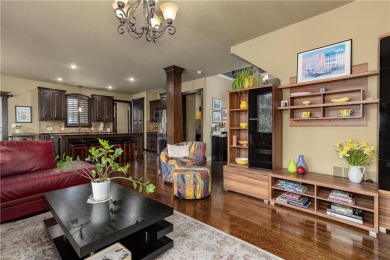 This 2-story home in Chapel Hill sits on a large cul-de-sac lot on Heritage Park Golf Course in Kansas - for sale on GolfHomes.com, golf home, golf lot