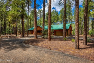 Pinetop Country Club stunning log cabin designed for comfort on Pinetop Lakes Country Club in Arizona - for sale on GolfHomes.com, golf home, golf lot