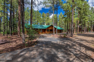 Pinetop Country Club stunning log cabin designed for comfort on Pinetop Lakes Country Club in Arizona - for sale on GolfHomes.com, golf home, golf lot