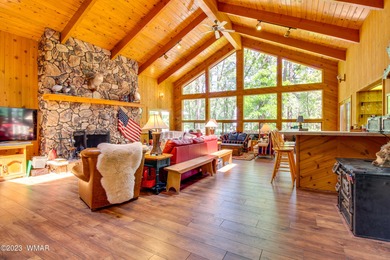 Unbelievable views of the 8th green from the gorgeous deck on White Mountain Country Club in Arizona - for sale on GolfHomes.com, golf home, golf lot