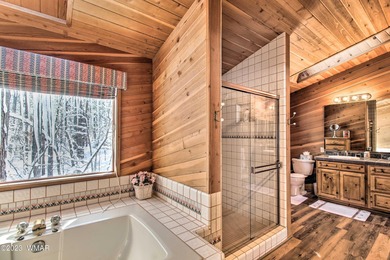 Unbelievable views of the 8th green from the gorgeous deck on White Mountain Country Club in Arizona - for sale on GolfHomes.com, golf home, golf lot