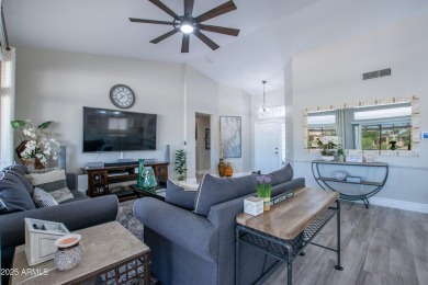 Discover the Augusta, a beautifully updated 2-bed, 2-bath home on Eagles Nest at Pebble Creek in Arizona - for sale on GolfHomes.com, golf home, golf lot