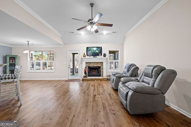 Nestled in a quiet cul-de-sac, this 3-bedroom, 2-bathroom ranch on Canongate On White Oak Golf Course in Georgia - for sale on GolfHomes.com, golf home, golf lot