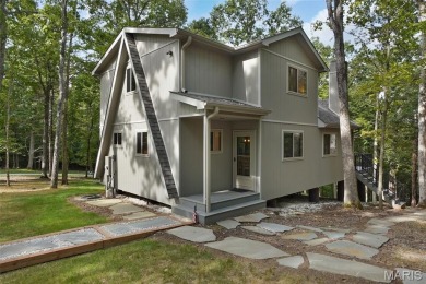 Completed in March 2025, this nearly brand-new chalet features on Innsbrook Resort Golf Course in Missouri - for sale on GolfHomes.com, golf home, golf lot