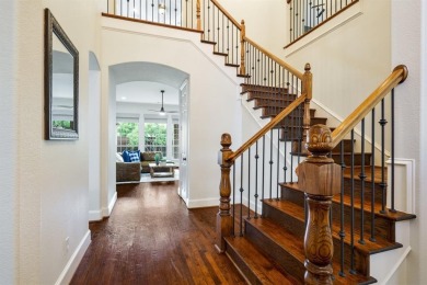 Situated on a beautifully elevated lot with mature trees and on The Golf Club At Twin Creeks in Texas - for sale on GolfHomes.com, golf home, golf lot