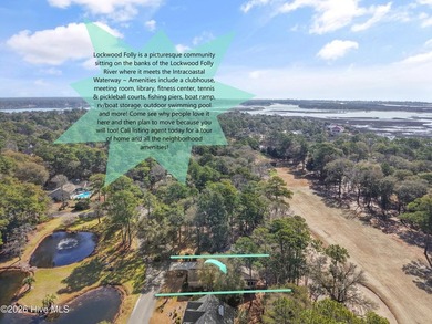 Stunning Brick Home with Golf Course & Water Views Near the on Lockwood Folly Country Club in North Carolina - for sale on GolfHomes.com, golf home, golf lot