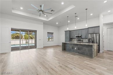 Modern Luxury in this New Construction Pool Home with 3 Bed + on Burnt Store Golf Club in Florida - for sale on GolfHomes.com, golf home, golf lot