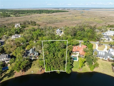 This remarkable lakefront lot spans just under one acre (0.90) on The King and Prince Golf Course, Home of the Hampton Club in Georgia - for sale on GolfHomes.com, golf home, golf lot