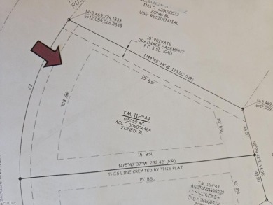 Half acre lot cleared and ready to build. Choose own builder on Sleepy Hole in Virginia - for sale on GolfHomes.com, golf home, golf lot