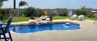 This beautiful Coquina Bay home was built in 2017 and is on Padre Isles Golf Course in Texas - for sale on GolfHomes.com, golf home, golf lot