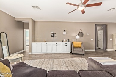 Situated on a. corner lot across from the 13th hole of Seville on Seville Golf and Country Club in Arizona - for sale on GolfHomes.com, golf home, golf lot