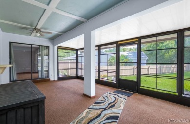 Discover this beautifully maintained 3-bedroom, 2-bathroom home on Sugarmill Woods Golf and Country Club in Florida - for sale on GolfHomes.com, golf home, golf lot
