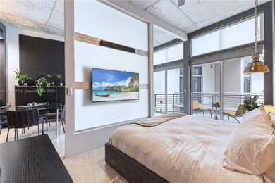 Oversized 1-bedroom loft-style condo (802 SF) at The Meridian on Miami Beach Golf Club in Florida - for sale on GolfHomes.com, golf home, golf lot