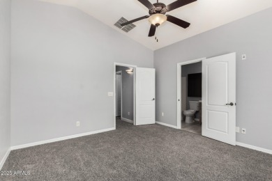 Contemporary two-story home offering 4 bedrooms and 2.5 baths on The Duke At Rancho El Dorado Golf Course in Arizona - for sale on GolfHomes.com, golf home, golf lot