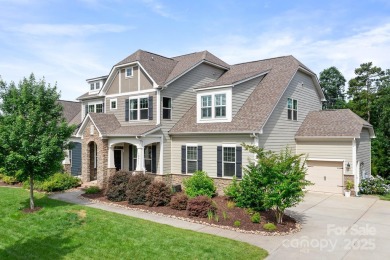 This exquisite home offers a unique blend of warm living spaces on Skybrook Golf Club in North Carolina - for sale on GolfHomes.com, golf home, golf lot