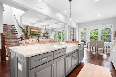 This exquisite home offers a unique blend of warm living spaces on Skybrook Golf Club in North Carolina - for sale on GolfHomes.com, golf home, golf lot