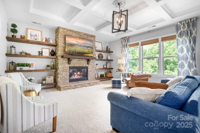 This exquisite home offers a unique blend of warm living spaces on Skybrook Golf Club in North Carolina - for sale on GolfHomes.com, golf home, golf lot