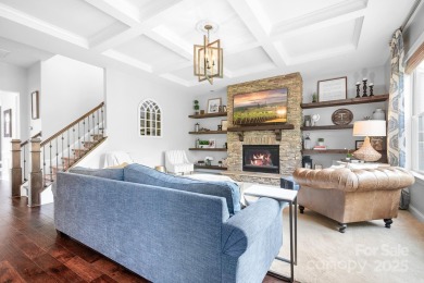 This exquisite home offers a unique blend of warm living spaces on Skybrook Golf Club in North Carolina - for sale on GolfHomes.com, golf home, golf lot
