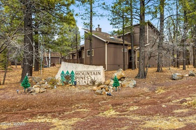 Charming and cozy cabin-style townhome nestled in the highly on Pinetop Lakes Golf and Country Club in Arizona - for sale on GolfHomes.com, golf home, golf lot