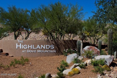 Views of the 6th fairway & mountains from this 1465 sf extended on Heritage Highlands At Dove Mountain in Arizona - for sale on GolfHomes.com, golf home, golf lot