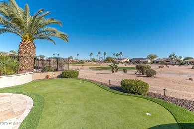 BEAUTIFUL TEE TO GREEN GOLF COURSE VIEW of TFE #4. Backyard has on Tuscany Falls At Pebble Creek in Arizona - for sale on GolfHomes.com, golf home, golf lot