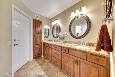SIMPLY PERFECT!  Savor morning coffee on your expansive  patio on Trail Ridge Golf Course in Arizona - for sale on GolfHomes.com, golf home, golf lot