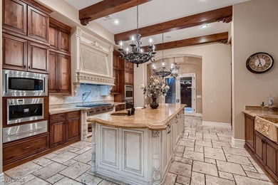 Experience the pinnacle of luxury living in this 8,447 SF on Red Rock Country Club in Nevada - for sale on GolfHomes.com, golf home, golf lot