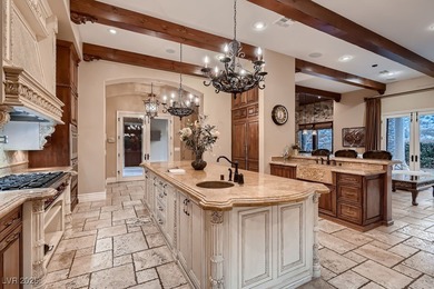 Experience the pinnacle of luxury living in this 8,447 SF on Red Rock Country Club in Nevada - for sale on GolfHomes.com, golf home, golf lot