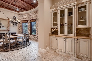 Experience the pinnacle of luxury living in this 8,447 SF on Red Rock Country Club in Nevada - for sale on GolfHomes.com, golf home, golf lot