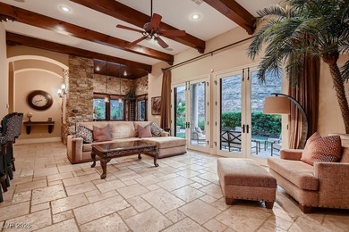 Experience the pinnacle of luxury living in this 8,447 SF on Red Rock Country Club in Nevada - for sale on GolfHomes.com, golf home, golf lot