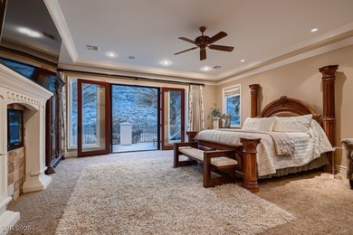 Experience the pinnacle of luxury living in this 8,447 SF on Red Rock Country Club in Nevada - for sale on GolfHomes.com, golf home, golf lot