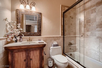 Experience the pinnacle of luxury living in this 8,447 SF on Red Rock Country Club in Nevada - for sale on GolfHomes.com, golf home, golf lot