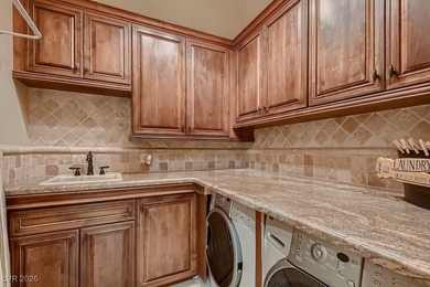 Experience the pinnacle of luxury living in this 8,447 SF on Red Rock Country Club in Nevada - for sale on GolfHomes.com, golf home, golf lot