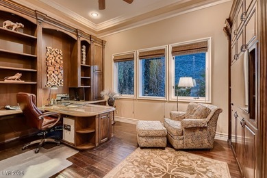 Experience the pinnacle of luxury living in this 8,447 SF on Red Rock Country Club in Nevada - for sale on GolfHomes.com, golf home, golf lot