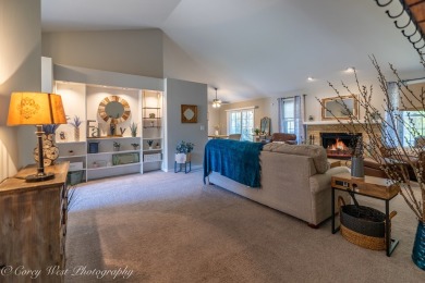 Discover this highly sought-after 3-bedroom, 2-bath ranch home on Bliss Creek Golf Club in Illinois - for sale on GolfHomes.com, golf home, golf lot