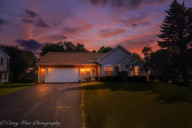 Discover this highly sought-after 3-bedroom, 2-bath ranch home on Bliss Creek Golf Club in Illinois - for sale on GolfHomes.com, golf home, golf lot