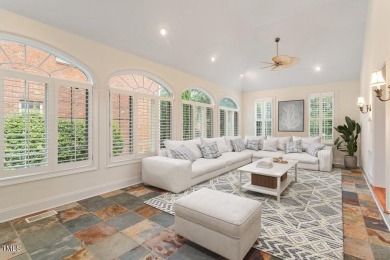 Exceptional estate-style home situated off the 7th fairway of on Brier Creek Country Club in North Carolina - for sale on GolfHomes.com, golf home, golf lot