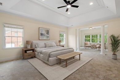 Exceptional estate-style home situated off the 7th fairway of on Brier Creek Country Club in North Carolina - for sale on GolfHomes.com, golf home, golf lot
