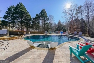 Gunite, Heated, Salt Water Pool & Waterfall Spa*Master on on Bridgemill Golf Club in Georgia - for sale on GolfHomes.com, golf home, golf lot