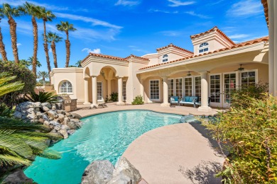 Custom built colonial style Mediterranean home with an Island on Indian Wells Golf Resort and Country Club in California - for sale on GolfHomes.com, golf home, golf lot