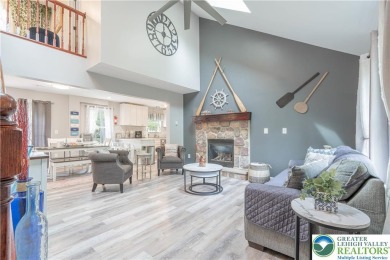 This beautifully renovated 3-bedroom, 3-bathroom home is the on Pocono Farms Country Club in Pennsylvania - for sale on GolfHomes.com, golf home, golf lot
