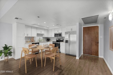 Rarely does a condo combine DESIGNER FINISHES, INSIDE LAUNDRY on Scottsdale Shadows in Arizona - for sale on GolfHomes.com, golf home, golf lot