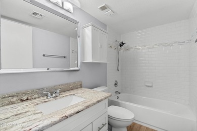 Rarely does a condo combine DESIGNER FINISHES, INSIDE LAUNDRY on Scottsdale Shadows in Arizona - for sale on GolfHomes.com, golf home, golf lot