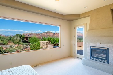 Perched on the side of a mountain and backing directly to on Sedona Golf Resort in Arizona - for sale on GolfHomes.com, golf home, golf lot