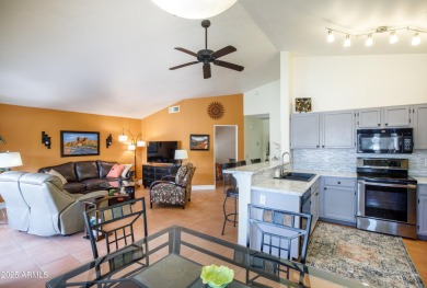 Welcome home to this fully furnished stylish Tahoe model in the on SunBird Golf Club in Arizona - for sale on GolfHomes.com, golf home, golf lot