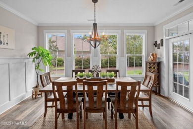 This nearly new residence is situated on a corner lot within the on Members Club At St. James Plantation in North Carolina - for sale on GolfHomes.com, golf home, golf lot